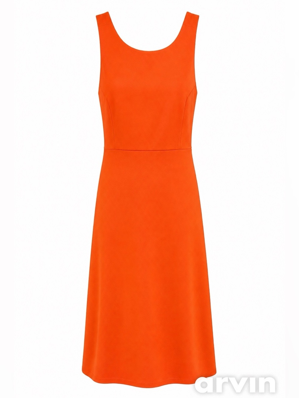Banana Republic Orange Criss Cross Back Midi Dress - Size 0